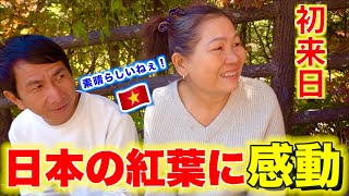 ベトナム両親が人生初の紅葉を見た反応は！？一生思い出になりました！【外国人の反応】 [upl. by Lamarre]