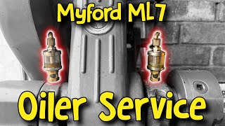 Myford ML7  Headstock Bearings Oiler Strip Clean and Service [upl. by Berwick]