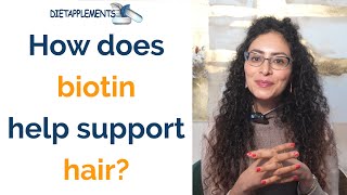 How does biotin help support hair 4K [upl. by Prebo]