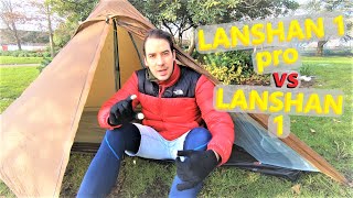 3F Lanshan 1 Pro vs Lanshan 1 I Ultra lightweight tent review comparison  what are the differences [upl. by Moretta]