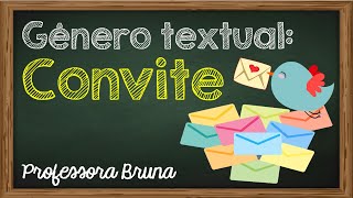 Gênero Textual Convite [upl. by Ertsevlis]