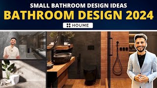 Small bathroom design ideas I bathroom design 2024 I bathroom makeover I Interior design Houmeindia [upl. by Sakram]