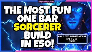 THE MOST FUN ONE BAR SORCERER BUILD  ESO [upl. by Annig897]