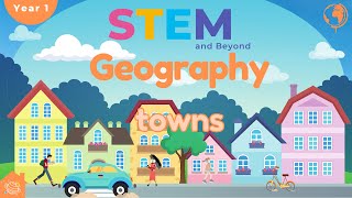 Towns  KS1 Geography Year 1  Home Learning [upl. by Ob739]