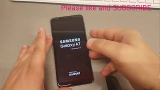 How to Hard reset Samsung A7 2018 SMA750FNRemove pinpatternpassword lock [upl. by Jade]