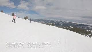 Winter Park  Village Way Parsenn Bowl 20202021 [upl. by Phelgen]