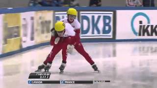 ISU World Cup Short Track 2015 Dresden  3000m Ladies Relay Final A [upl. by Odnalref]