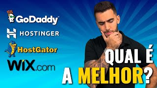 Qual a melhor hospedagem de sites de 2023 GoDaddy x Hostinger x HostGator x Wix [upl. by Euqinoj437]