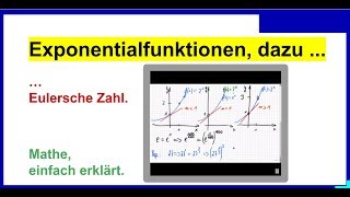 Exponentialfunktion Wachstum Eulersche Zahl Wiederholung [upl. by Tiphanie886]