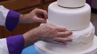 How to Make Your Own Fondant Wedding Cake  Part 1  Global Sugar Art [upl. by Atworth730]