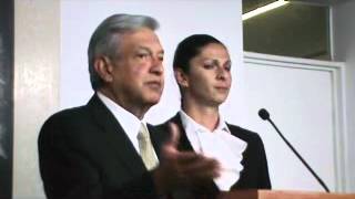 AMLO Y ANA GUEVARA Conferencia de Prensa 19 abril 2012 [upl. by Lertnom]