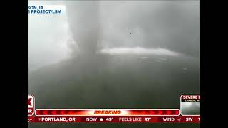 Greenfield Tornado from a drone view [upl. by Urbanus]