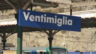 Walk around Ventimiglia Train Station in Italy [upl. by Maurey638]