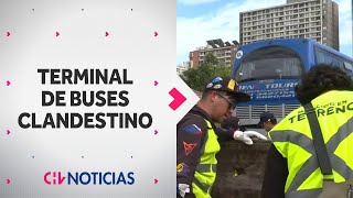 TERMINAL DE BUSES CLANDESTINO fue descubierto en Estación Central  CHV Noticias [upl. by Eneleoj]