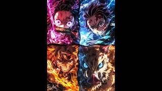 Team Tanjiro Editz 🥰  Demon Slayer 🔥  anime viral demonslayer [upl. by Norvan481]