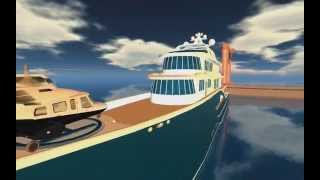 Super Mega Yacht for Second Life [upl. by Nilesoy]