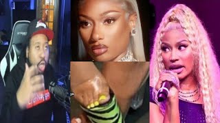 Who winning so far DJ Akademiks says Nicki Mnajs response to Meg Thee Stallion is Mid [upl. by Jude]