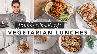 Healthy VeganVegetarian Lunch Ideas From Monday to Friday  by Erin Elizabeth [upl. by Ailedo]