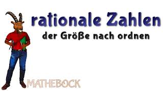 rationale Zahlen  vergleichen am Zahlenstrahl größer  kleiner  einfach erklärt [upl. by Maury]