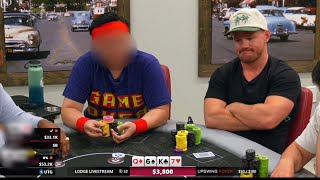 I PLAY against FAMOUS poker PLAYER in HUGE 100200400 game  Poker Vlog 257 [upl. by Chaworth599]