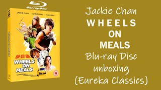 Jackie Chan´s quotWHEELS ON MEALSquot Bluray Disc unboxing Eureka Classics [upl. by Araf]