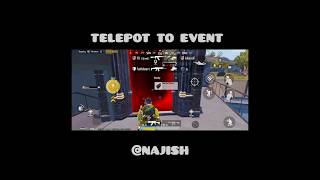 TELEPORT TO EVENT 😳 pubgmobile pubg shorts [upl. by Mcginnis]