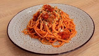 Classic Spaghetti Amatriciana  Recipe [upl. by Siddra529]