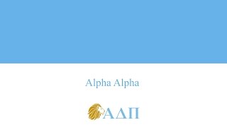 Alpha Alpha Alpha Delta Pi Song [upl. by Yearwood]