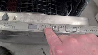 aeg dishwasher test mode and reseting of error codes [upl. by Adrahs]