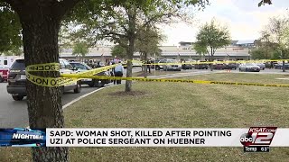 SAPD Police sergeant shoots kills woman after pointing Uzi at him [upl. by Rowell]