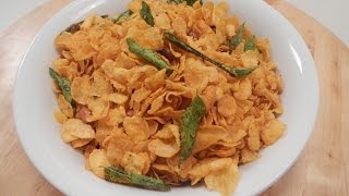 Cornflakes Chewda  Sanjeev Kapoor Khazana [upl. by Arrais]