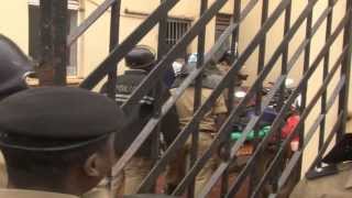 Chaos in downtown Kampala as Besigye is arrested [upl. by Tiffi]