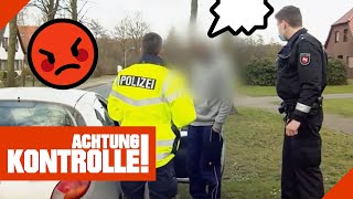 quotIch raste gleich ausquot AGGRESSIVER Fahrer verweigert Drogentest 13 Kabel Eins Achtung Kontrolle [upl. by Neerbas]