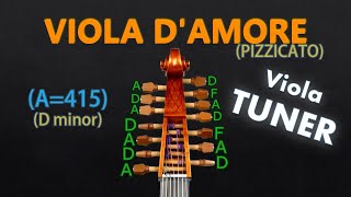 Viola Damore Tuner  7 String Viola Damore D minor Tuning Pizzicato A415 [upl. by Nella]