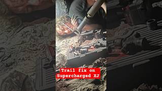 Broke the driveshaft so to had bust the tools out and fix it on the trail fy jeep jeep4x4 [upl. by Minabe389]