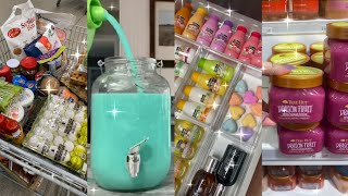 Restock Refill Organizing Fridge Restocking Grocery Tiktok Compilation Satisfying ASMR [upl. by Adirf713]