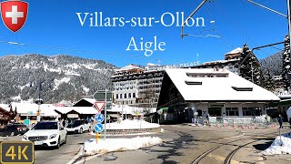 Driving Switzerland 🇨🇭  VillarssurOllon  Aigle 4K Scenic Drive [upl. by Llacam]