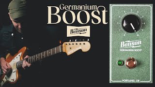 Demos in the Dark  Benson Amps Germanium Boost  Guitar Pedal Demo [upl. by Ellehcor]