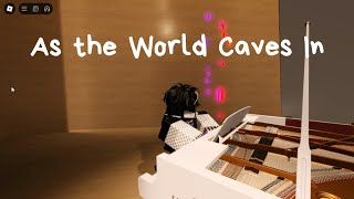 As the World Caves in  Matt maltese  Roblox piano sheets dsec [upl. by Falcone]