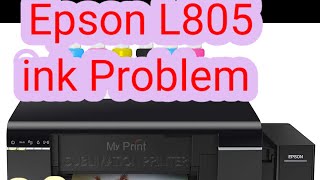 Epson L805 Fix Colour Missing Problem How To Cleaning Epson Printer Head Epson Printer Ink reset [upl. by Eliason]