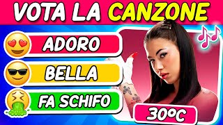 VOTA LA CANZONE  Tier List Canzoni Italiane 🇮🇹🎵  Quiz Cantanti Italiani [upl. by Adgam]