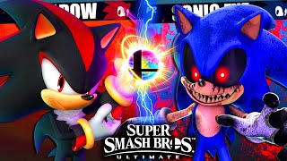 SONICEXE VS SHADOW  SonicEXE amp Shadow Play Super Smash Bros Ultimate [upl. by Oiril]