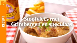 Stoofvlees met Grimbergen en speculaas [upl. by Ennairej535]