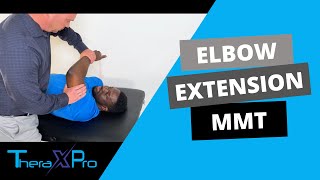 Manual Muscle Test  Elbow Extension [upl. by Yesak]