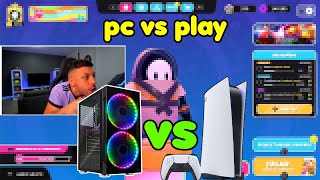 SUSCRIPTORES DE DjMaRiiO SE PELEAN EN FALL GUYS  PC VS PLAY [upl. by Nnodnarb871]