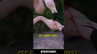 LES FLAMANTS ROSES SONT TROP CHELOUS  🩸🦩 animaux nature birds [upl. by Yajet]