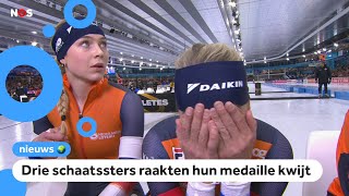 Tranen van vreugde en van verdriet tijdens WK schaatsen [upl. by Nylodam]