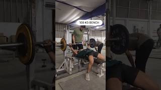 100 kg bench in 59kg class powerlifting motivation gym powerliftingmotivation gymmotivation [upl. by Stauffer69]