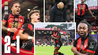 Bournemouth 21 PepCity😎Champions First Lost🤦🏾‍♂️Anthonie Semenyo MOTM👑🔥Pep unbeaten streak ends😱 [upl. by Slaby863]