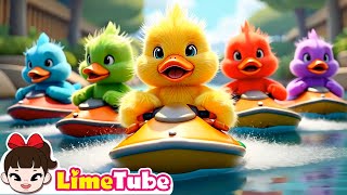 The Adventure of Five Little Ducks  Nursery Rhymes amp Kids Songs  Kindergarten  LimeAndToys [upl. by Rezeile180]